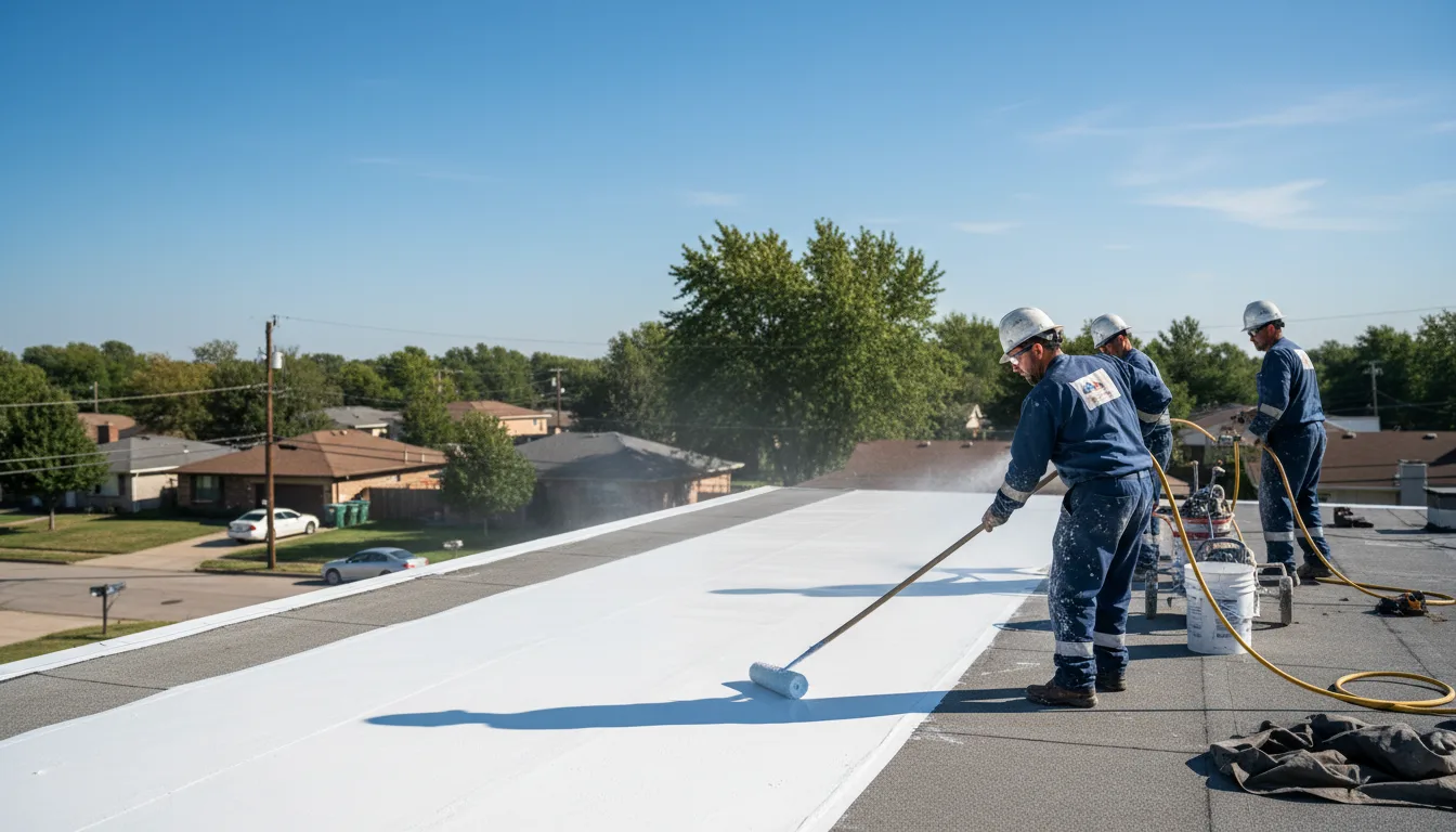 Commercial roof coating in Arp, TX near me